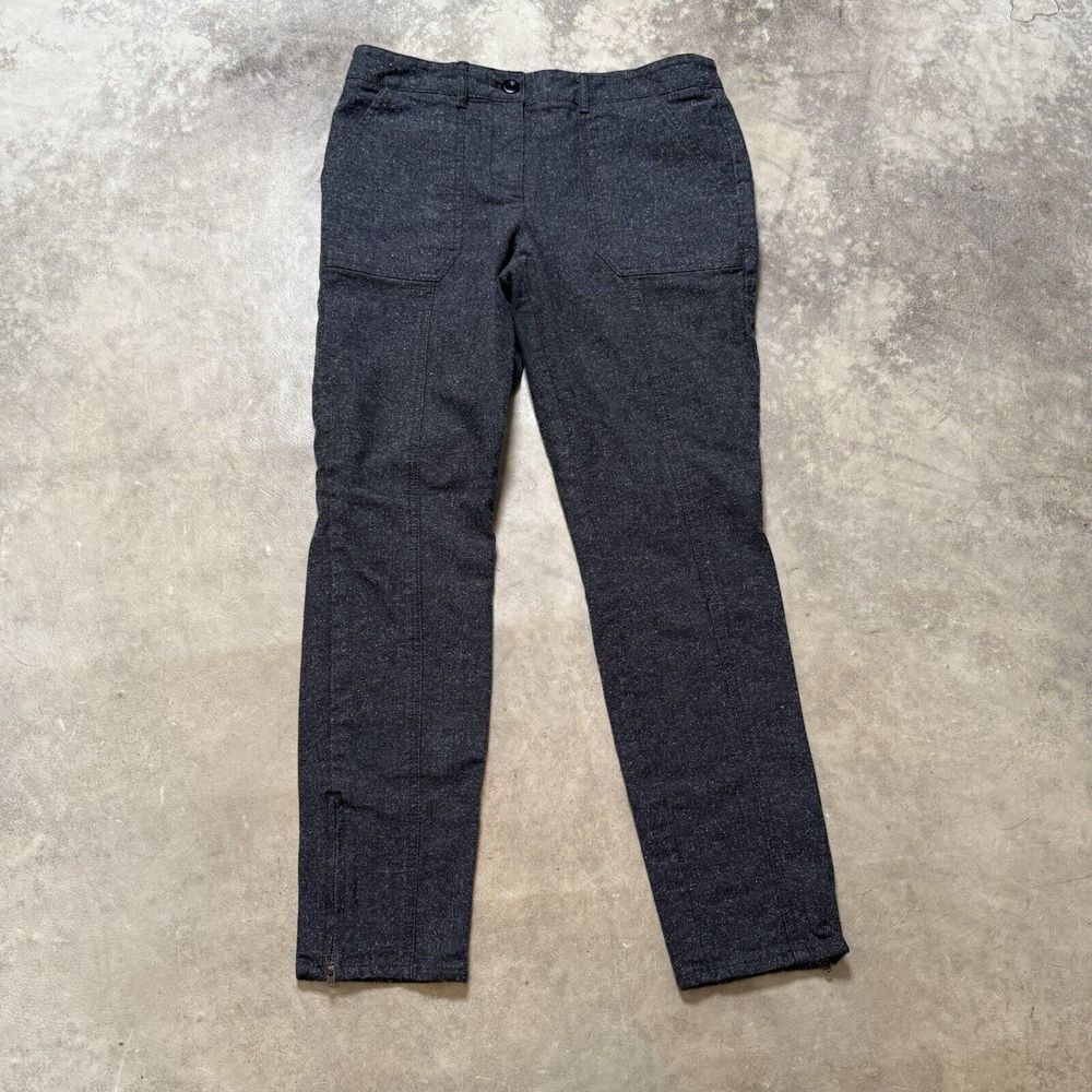 J. Crew Pants Womens 8 Stretch Skinny Herringbone Ankle Zip Ankle Style 04759‎